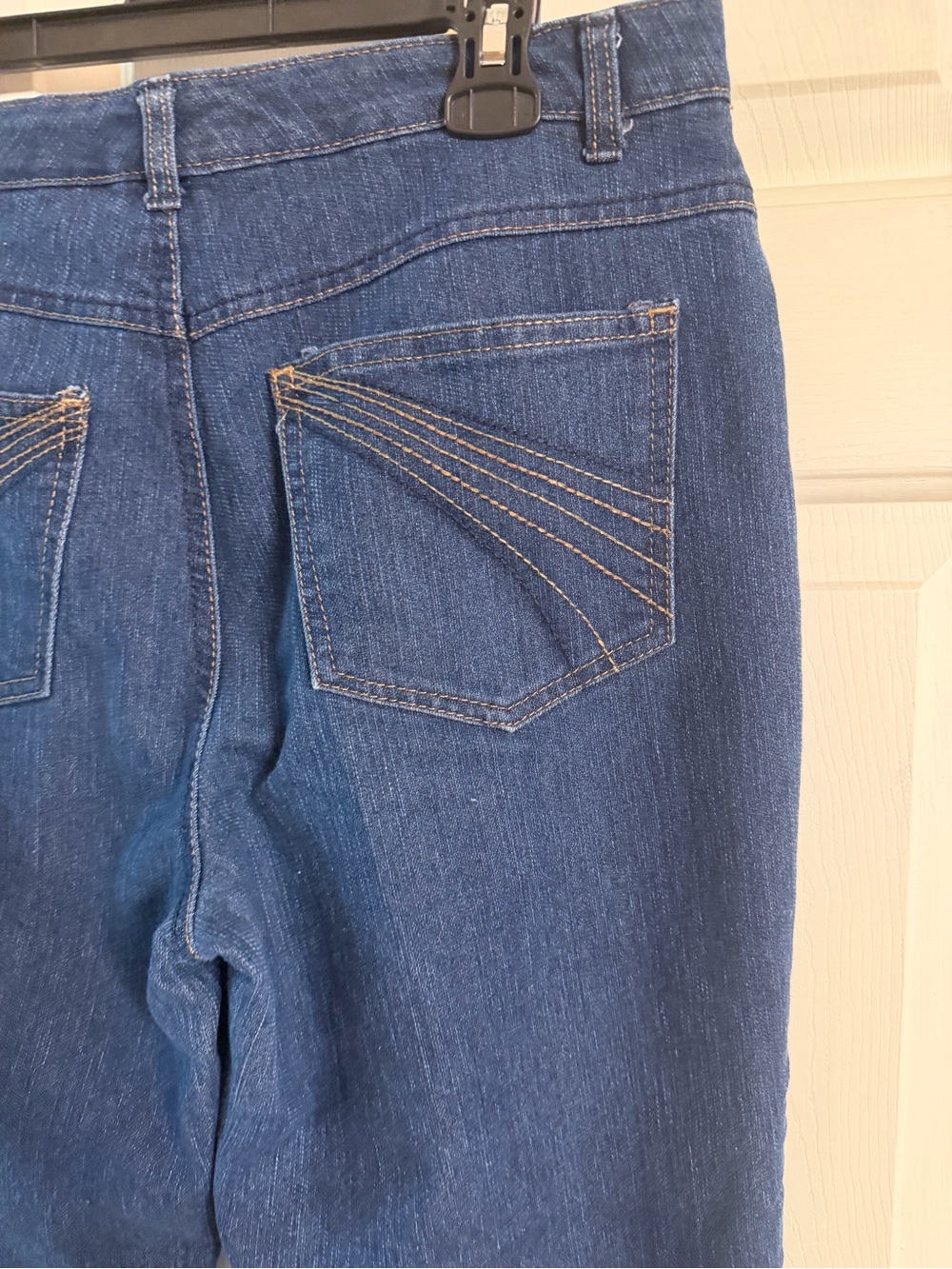 Kim Rogers Blue Straight Leg Jeans with Contrast Stitching Women’s 10 Average